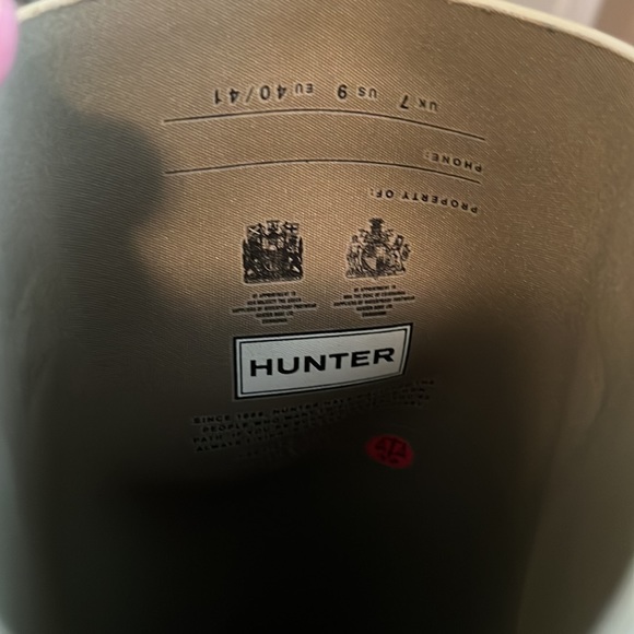 HUNTER tall Wedge Backstrap Boot in Sage - Picture 7 of 10